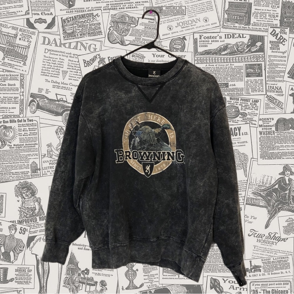 Browning Distressed Sweater, Size M